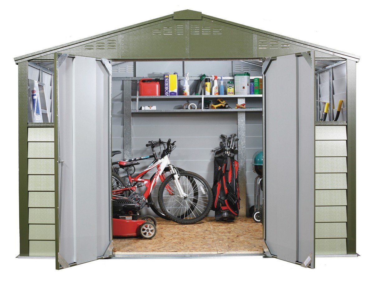 Trimetals Titan 108 Shed 2200 x 3130 x 2522mm - Two Tone Green Price Comparisons | Compare The Build