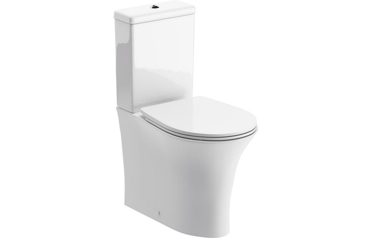 Seaton Rimless Close Coupled Fully Shrouded WC with Soft Close Seat Price Comparisons | Compare The Build