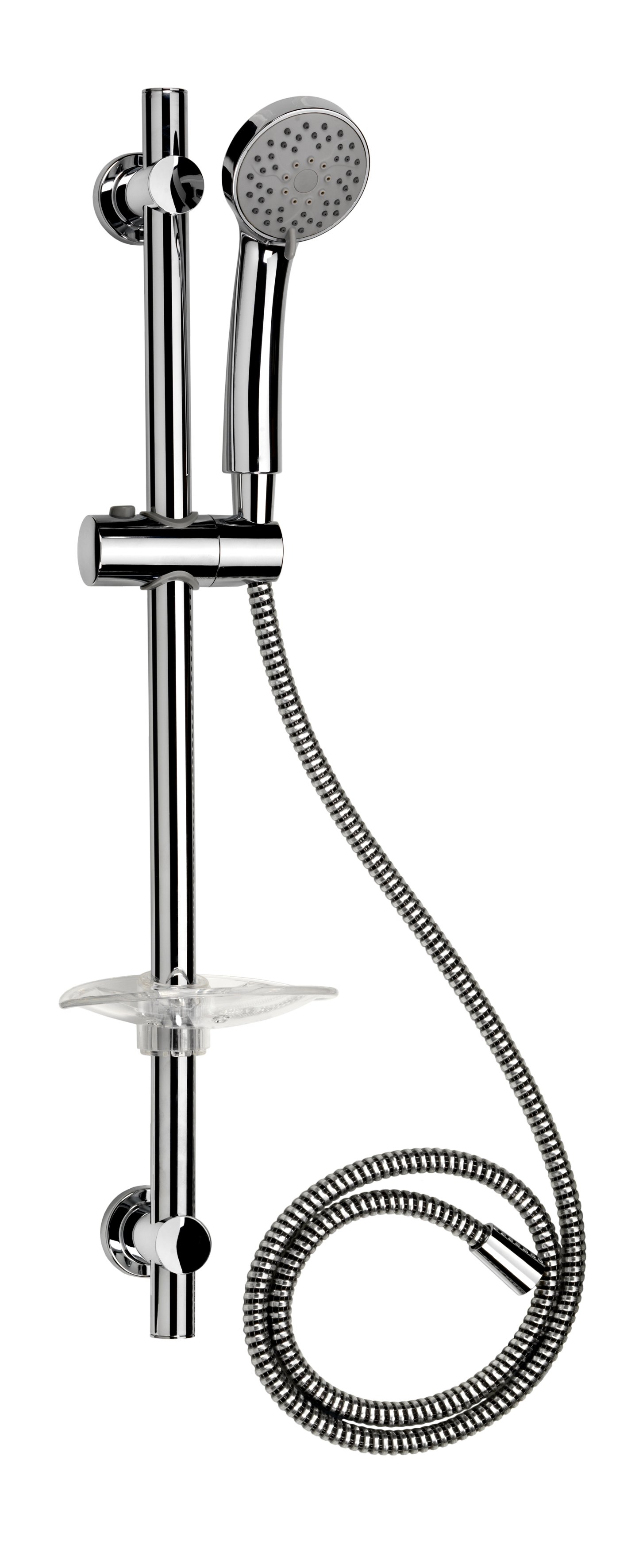Croydex Three Function Shower Set with 1.5mtr Reinforced PVC Hose - Chrome Price Comparisons | Compare The Build