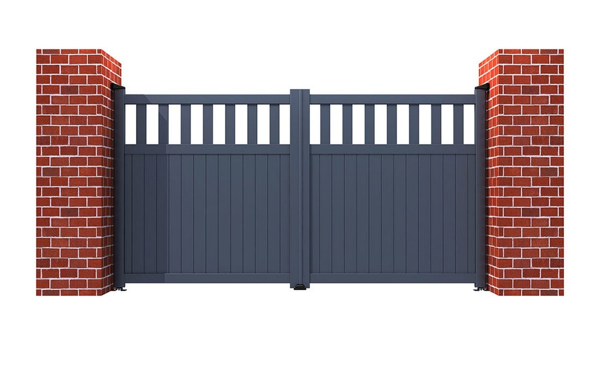 RMG Aluminium Driveway Gate 4000 x 1800mm - Grey Powder Coated Price Comparisons | Compare The Build