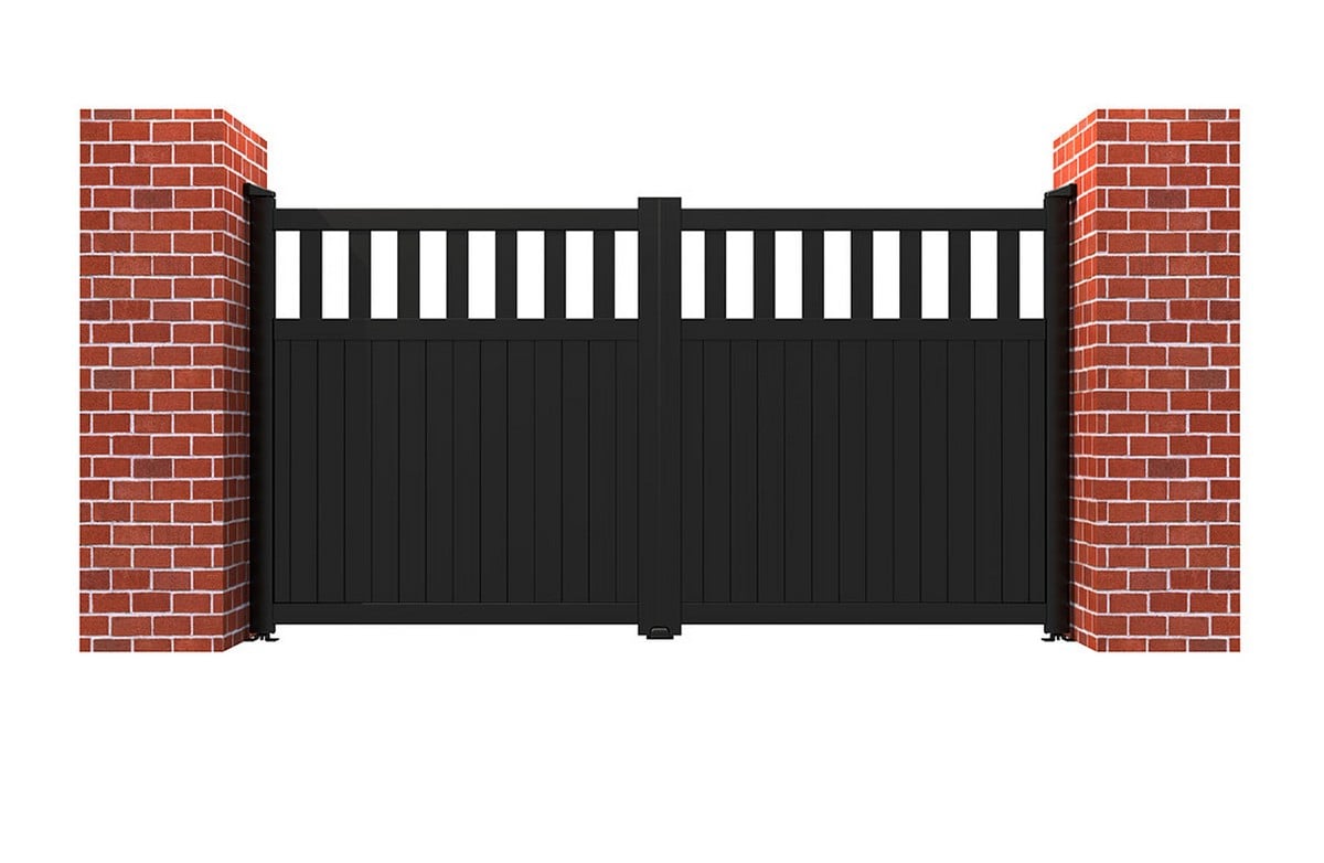 RMG Aluminium Driveway Gate 3000 x 1800mm - Black Powder Coated Price Comparisons | Compare The Build