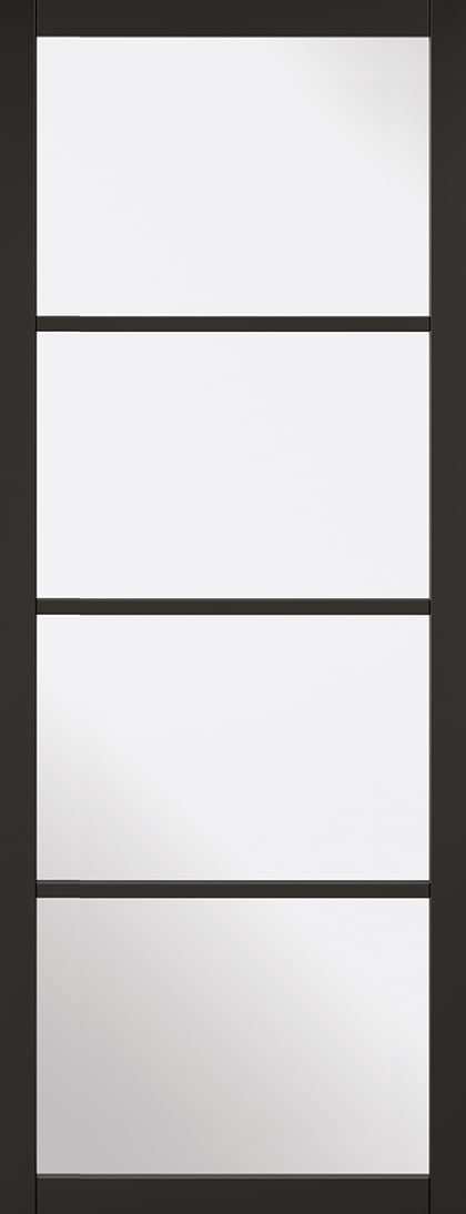 LPD Soho 4L Glazed Internal Door 1981 x 762mm Black Primed Price Comparisons | Compare The Build