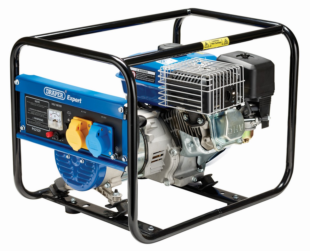 Draper Open Frame Petrol Generator - 2000W (2200W Max) Price Comparisons | Compare The Build