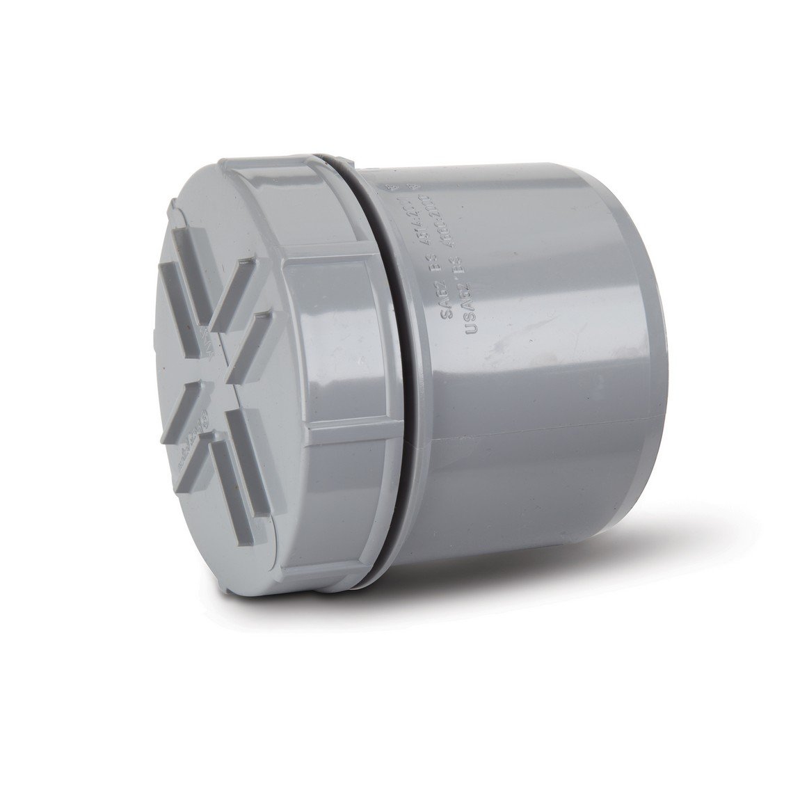 Polypipe 110mm Soil Screwed Access Cap  Spigot Tail  Grey   SA62G Price Comparisons | Compare The Build