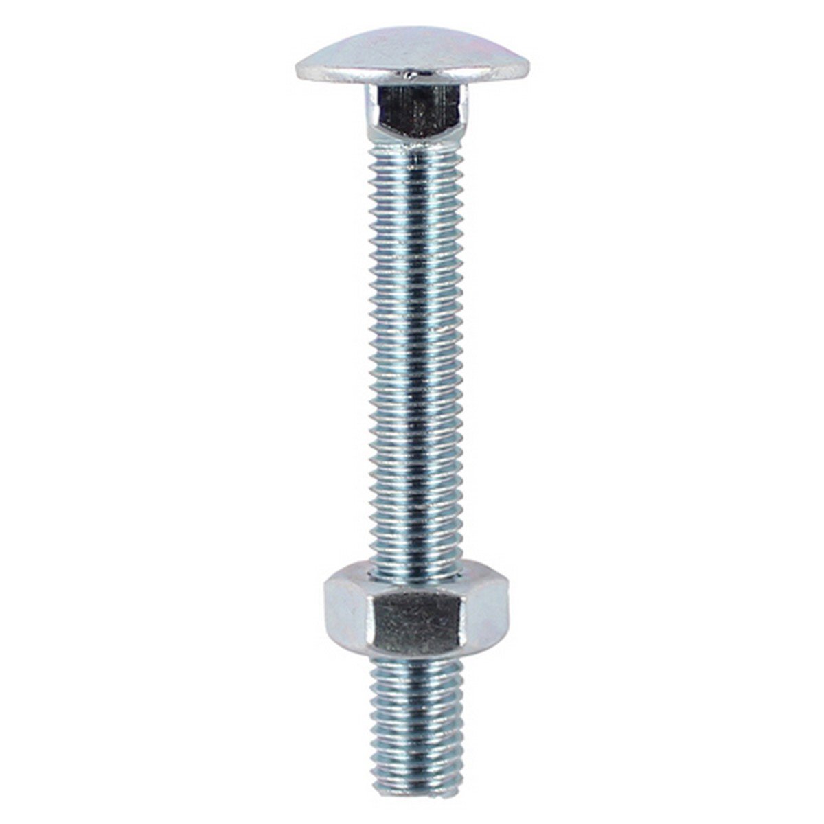 TIMco Carriage Bolt &amp; Hex Nut M8 x 130mm BZP - Pack of 3 Price Comparisons | Compare The Build