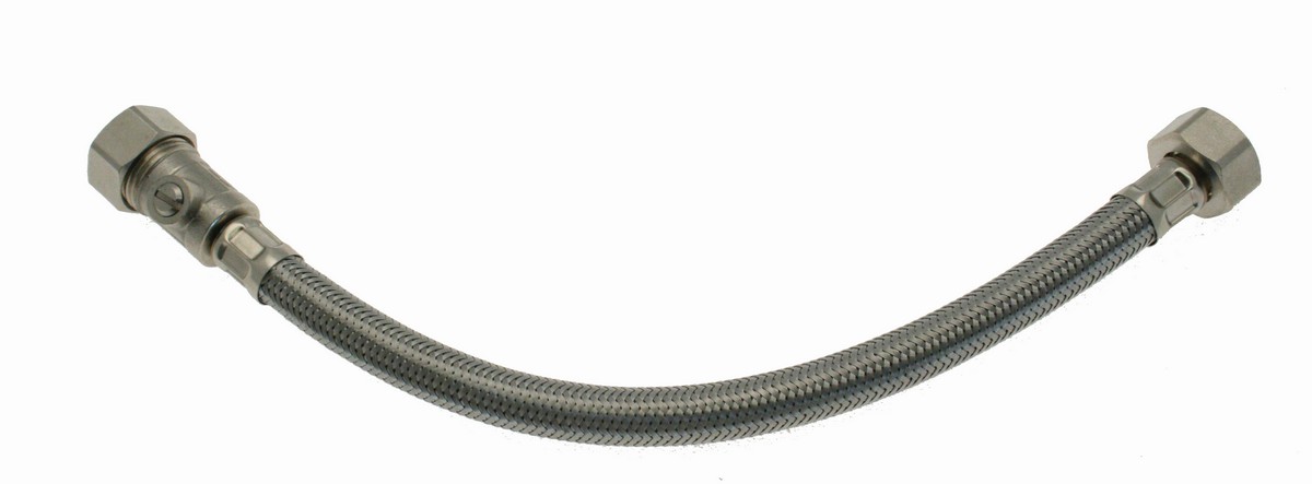 Flexible Tap Connector with ISO 15mm x 1/2" x 300mm Price Comparisons | Compare The Build