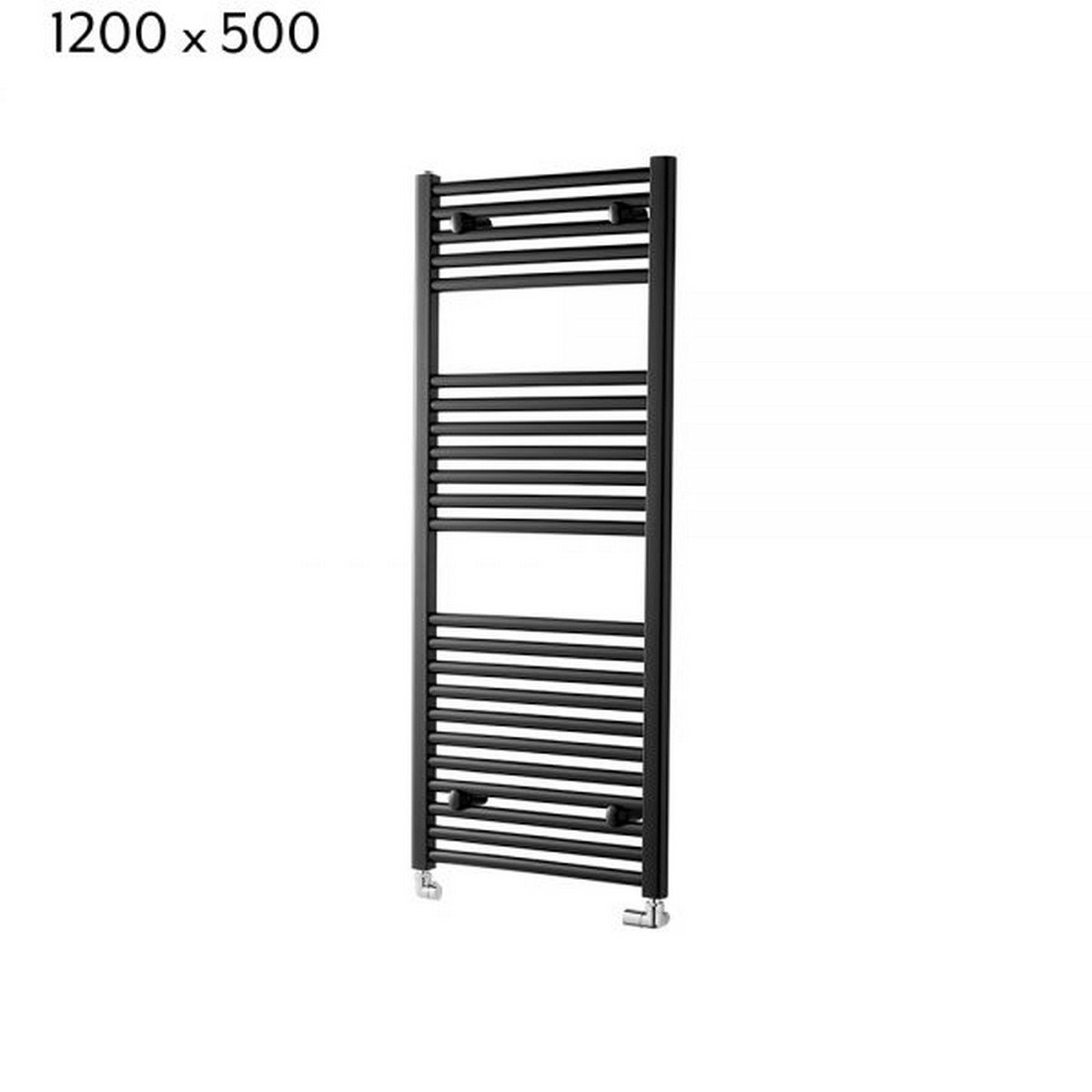 Towelrads Pisa Central Heating Towel Radiator - 1200 x 500mm - Black Price Comparisons | Compare The Build