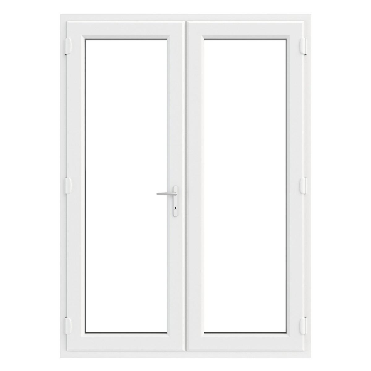 Crystal uPVC French Door (Left Hand Master) incl. 150mm Cill 1590 x 2090mm Clear - White Price Comparisons | Compare The Build