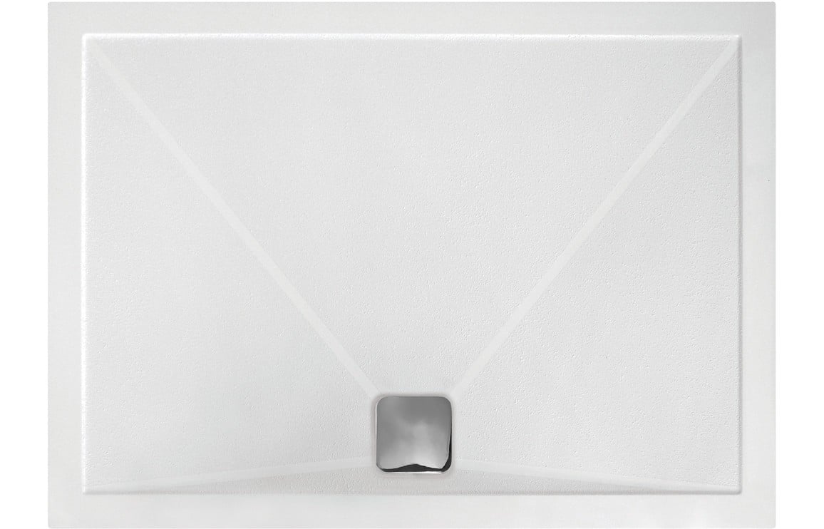 Anti-Slip Ultra-Slim Rectangle Tray 900 x 1400 x 25mm - White Price Comparisons | Compare The Build