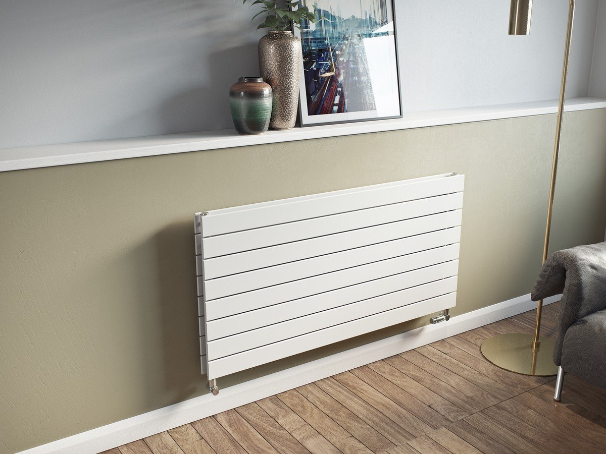 Eucotherm Mars Duo Horizontal Flat Panel Radiator 595 x 1500mm White Price Comparisons | Compare The Build