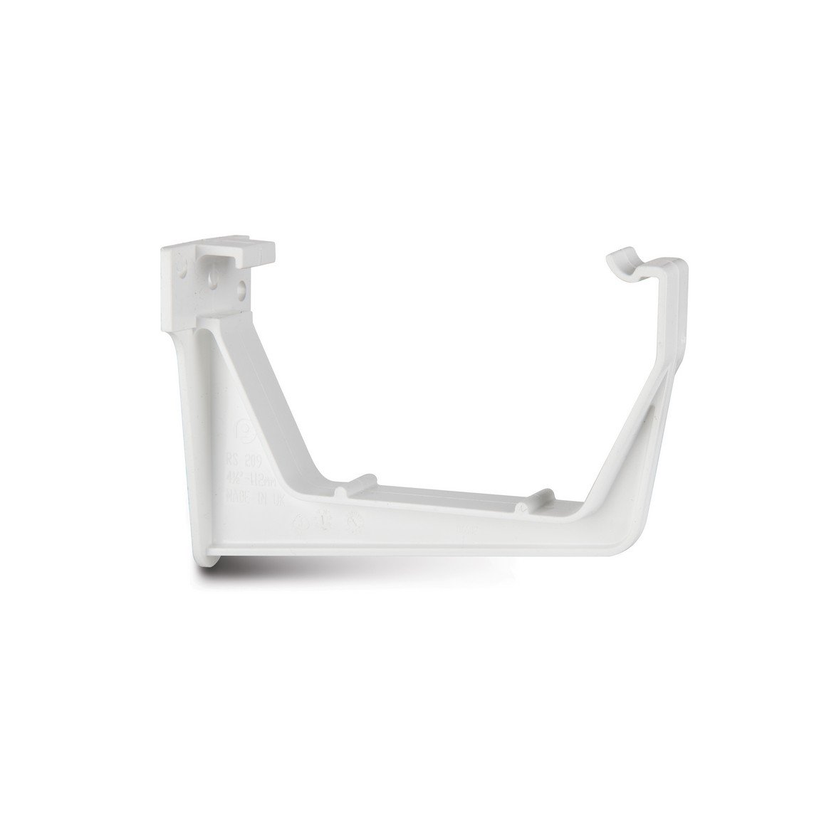 Polypipe 112mm Square Fascia Bracket - White - RS209W Price Comparisons | Compare The Build