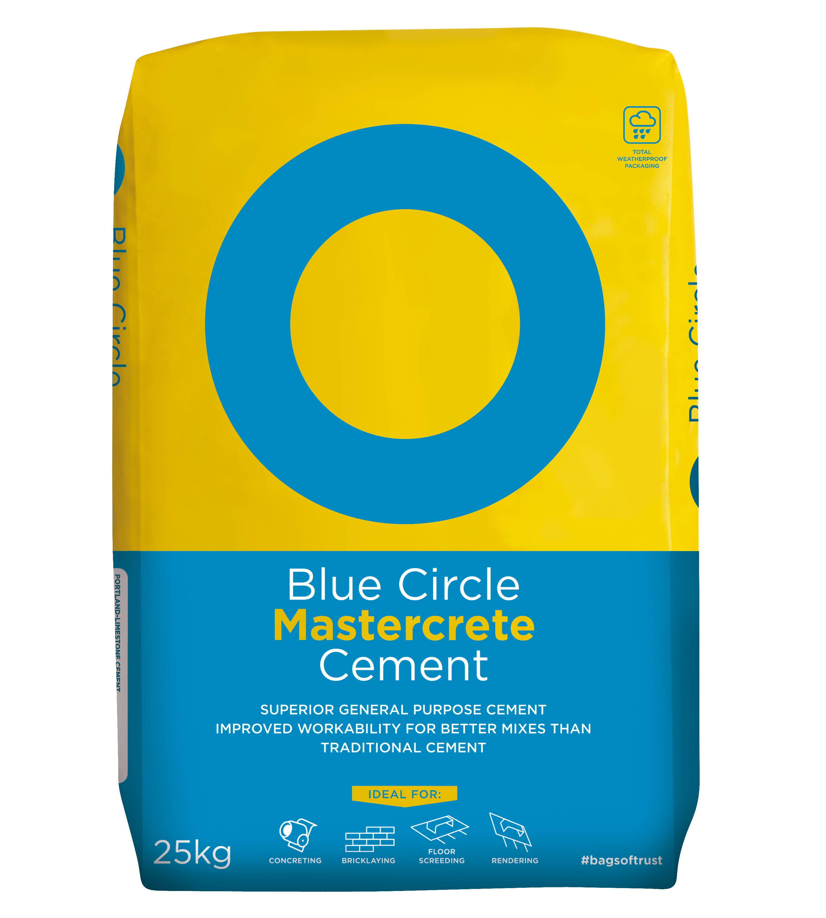 Blue Circle Mastercrete Cement - 25kg Plastic Bag Price Comparisons | Compare The Build