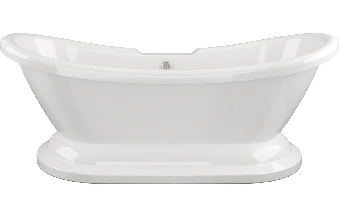 Poundbury Double Ended Freestanding Bath 1760x700x720mm - White Price Comparisons | Compare The Build