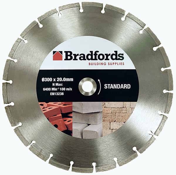 Bradfords Standard Segmented Diamond Blade 300mm x 20mm Price Comparisons | Compare The Build