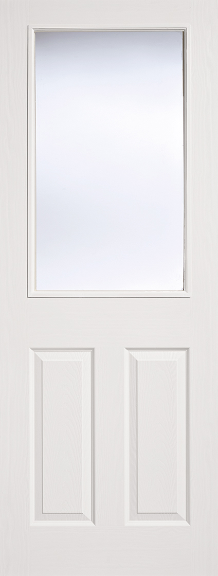 LPD Textured 2P 1L Glazed Internal Door 1981 x 762mm Primed White Composite Price Comparisons | Compare The Build