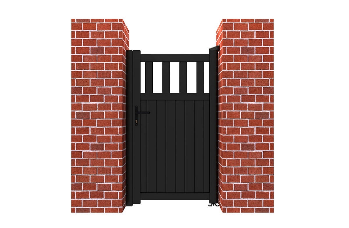 RMG Aluminium Pedestrian Gate 1000 x 1000mm - Black Powder Coated Price Comparisons | Compare The Build