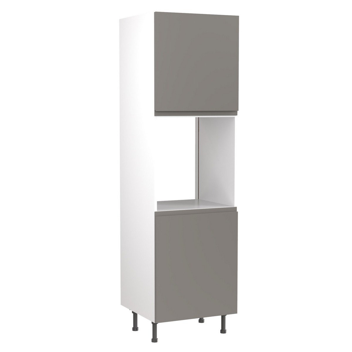 KitchenKit Flatpack J-Pull Tall Single Oven Housing 600mm - Ultra Matt Dust Grey Price Comparisons | Compare The Build