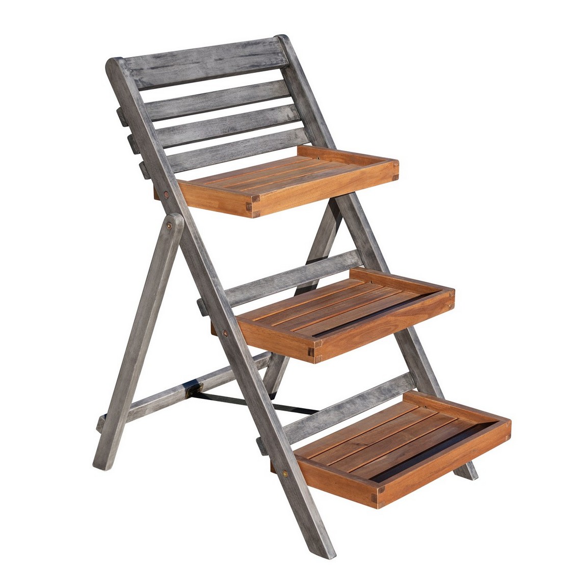 Rowlinson Alderley Small Plant Ladder - Grey Price Comparisons | Compare The Build