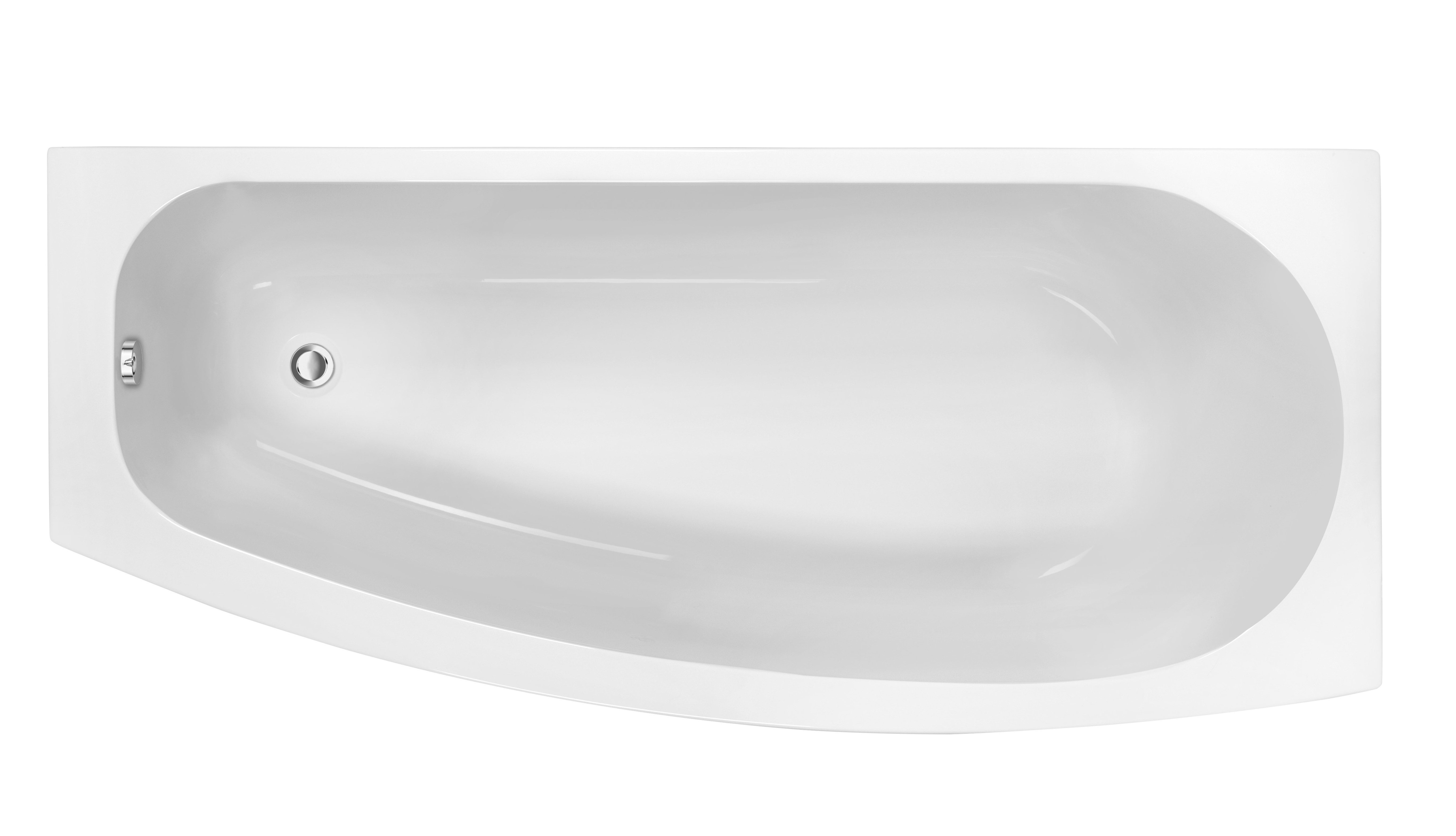 Curve Space Saving RH Bath &amp; Legs 1690x690mm - White Price Comparisons | Compare The Build
