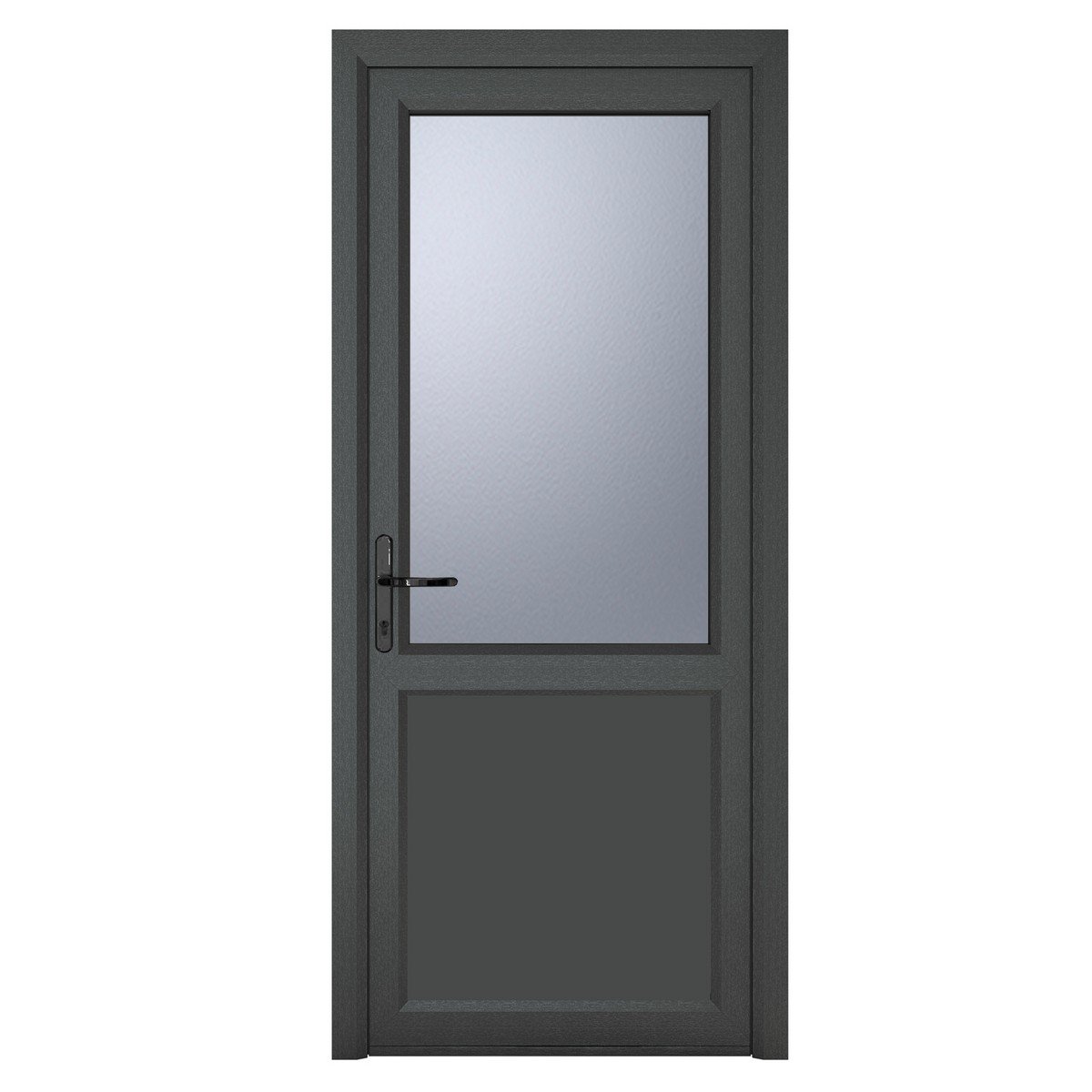 Crystal Triple Glazed Door Half Panel (Right Hand) 920 x 2090mm Obscure - Grey/White Price Comparisons | Compare The Build