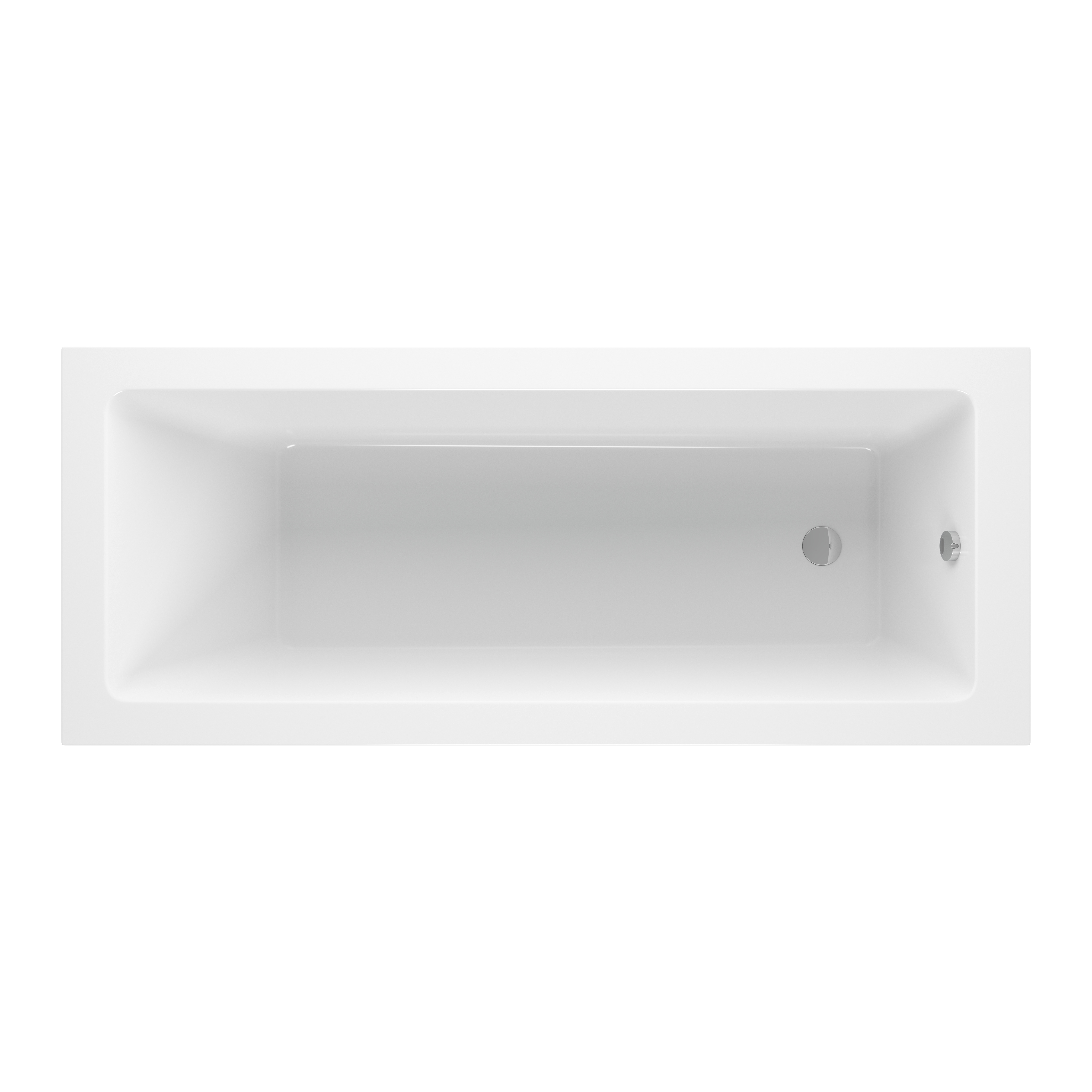 Sennen Square Single Ended Bath &amp; Legs 1500x700mm - White Price Comparisons | Compare The Build