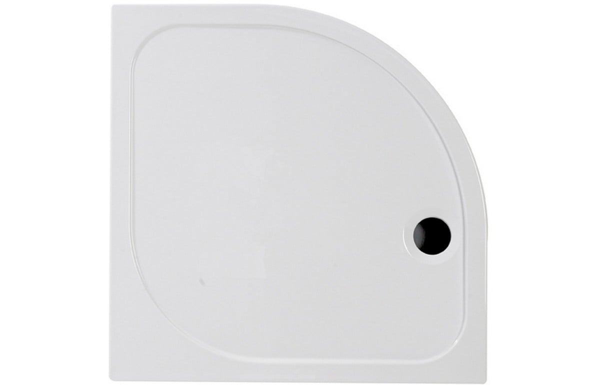 Deluxe Offset Quadrant Tray Left Hand 900 x 1200 x 45mm - White Price Comparisons | Compare The Build