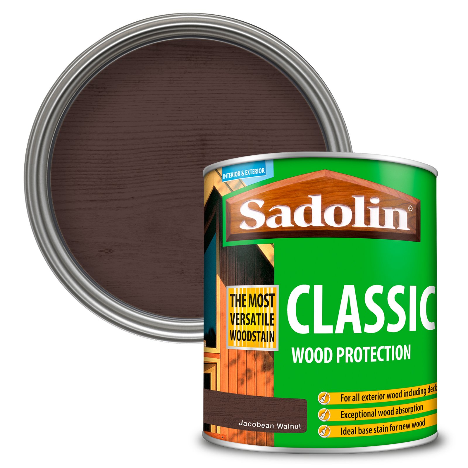 Sadolin Classic Woodstain 1ltr - Jacobean Walnut Price Comparisons | Compare The Build
