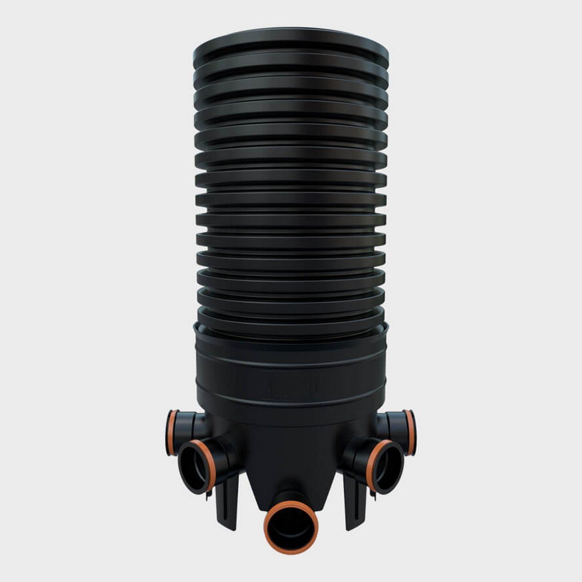 Accesso Foul/Surface Water Inspection Chamber (450mm x 1m, 110mm Socket) - Black Price Comparisons | Compare The Build