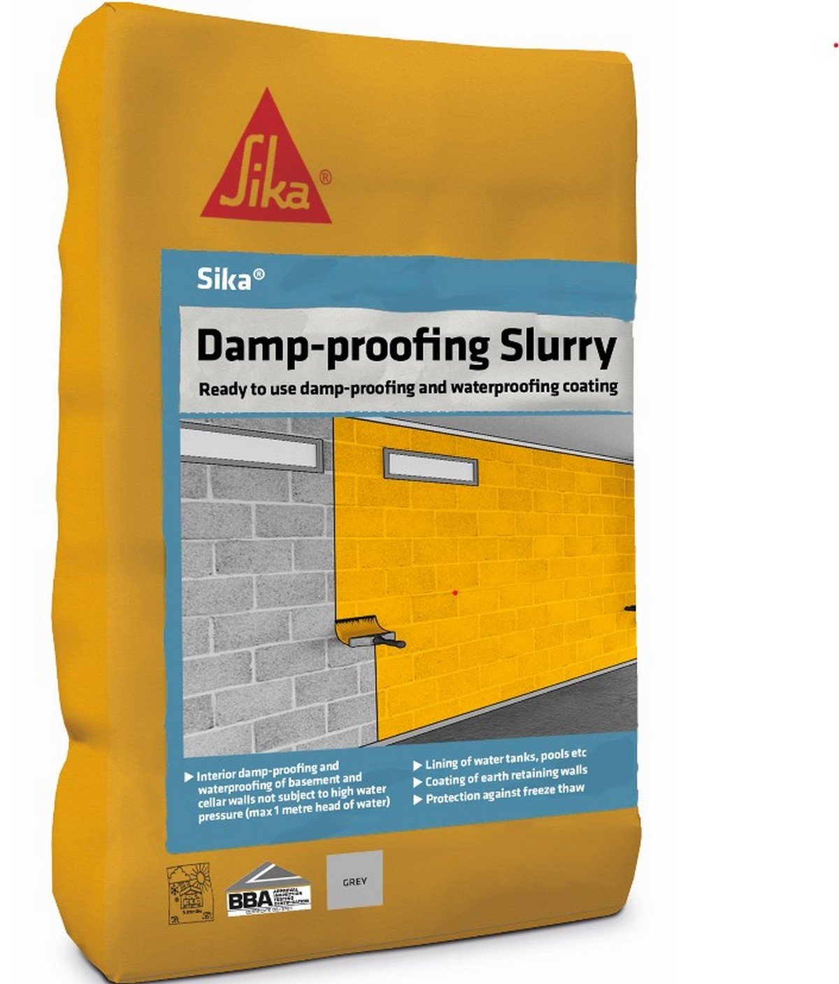 Sika Damp-Proofing Slurry 20kg - Grey Price Comparisons | Compare The Build