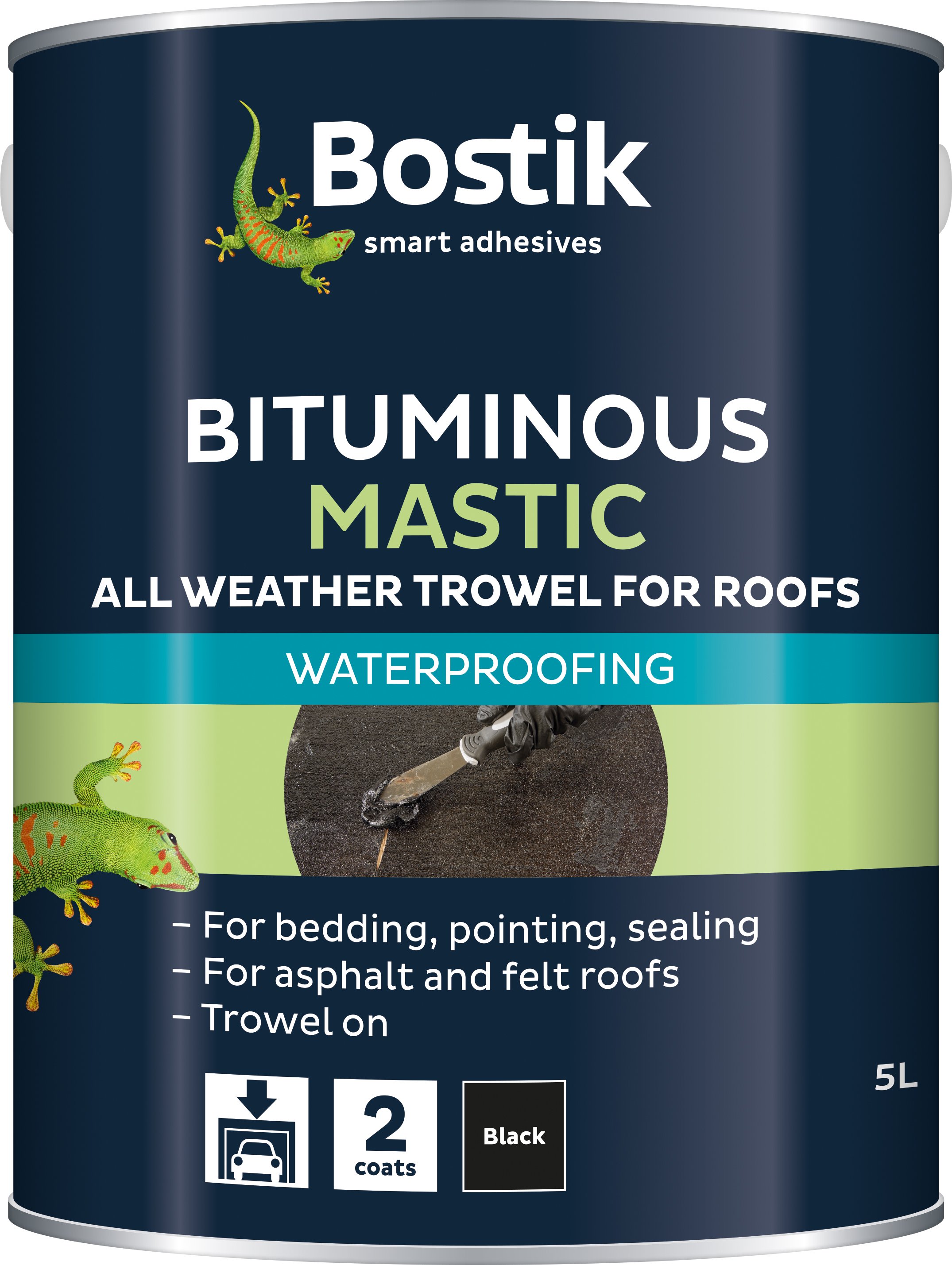 Cementone All Weather Bitumen Mastic for Trowel Application 5ltr Black Price Comparisons | Compare The Build