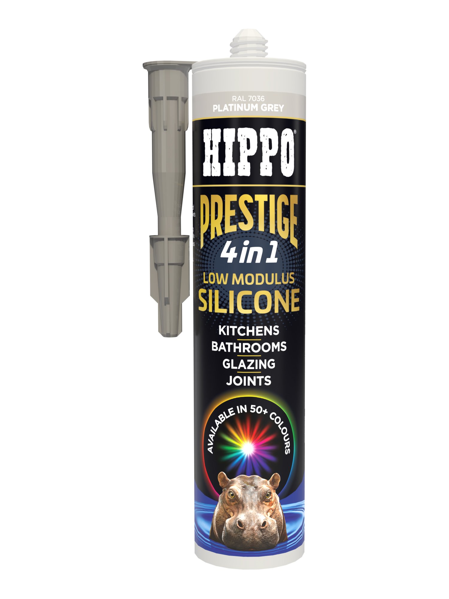 Hippo Prestige 4in1 Silicone - 300ml Cartridge - Platinum Grey (RAL 7036) Price Comparisons | Compare The Build