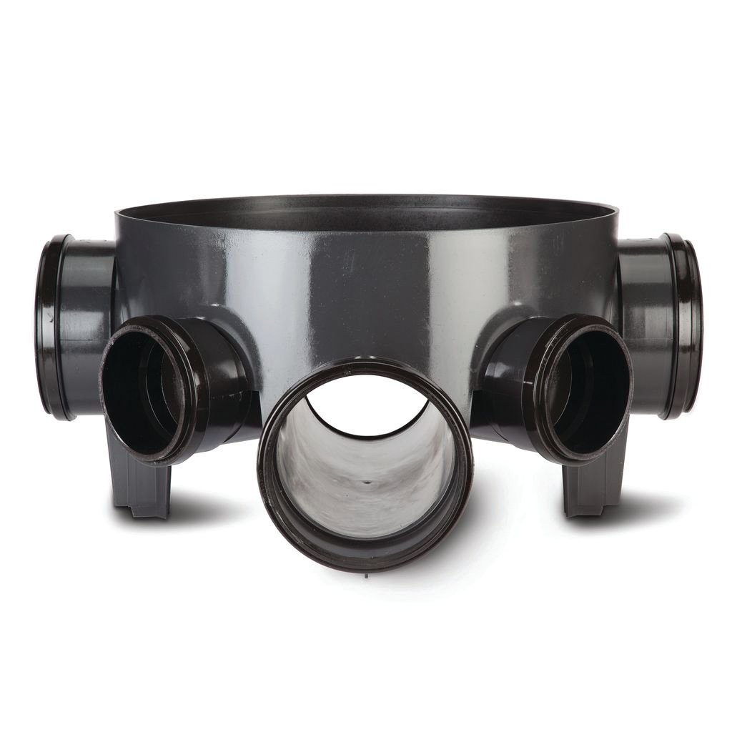 Polypipe Inspection Chamber Base - 220mm deep x 460mm dia - Black - UG440 Price Comparisons | Compare The Build