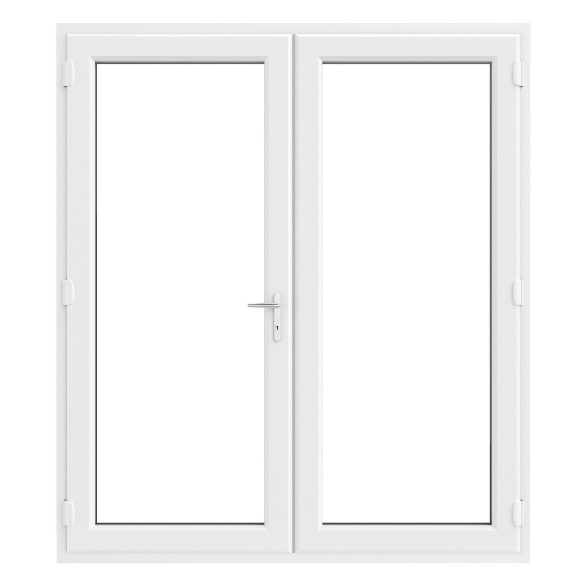 Crystal Triple Glazed French Doors 1690 x 2055mm - White Price Comparisons | Compare The Build
