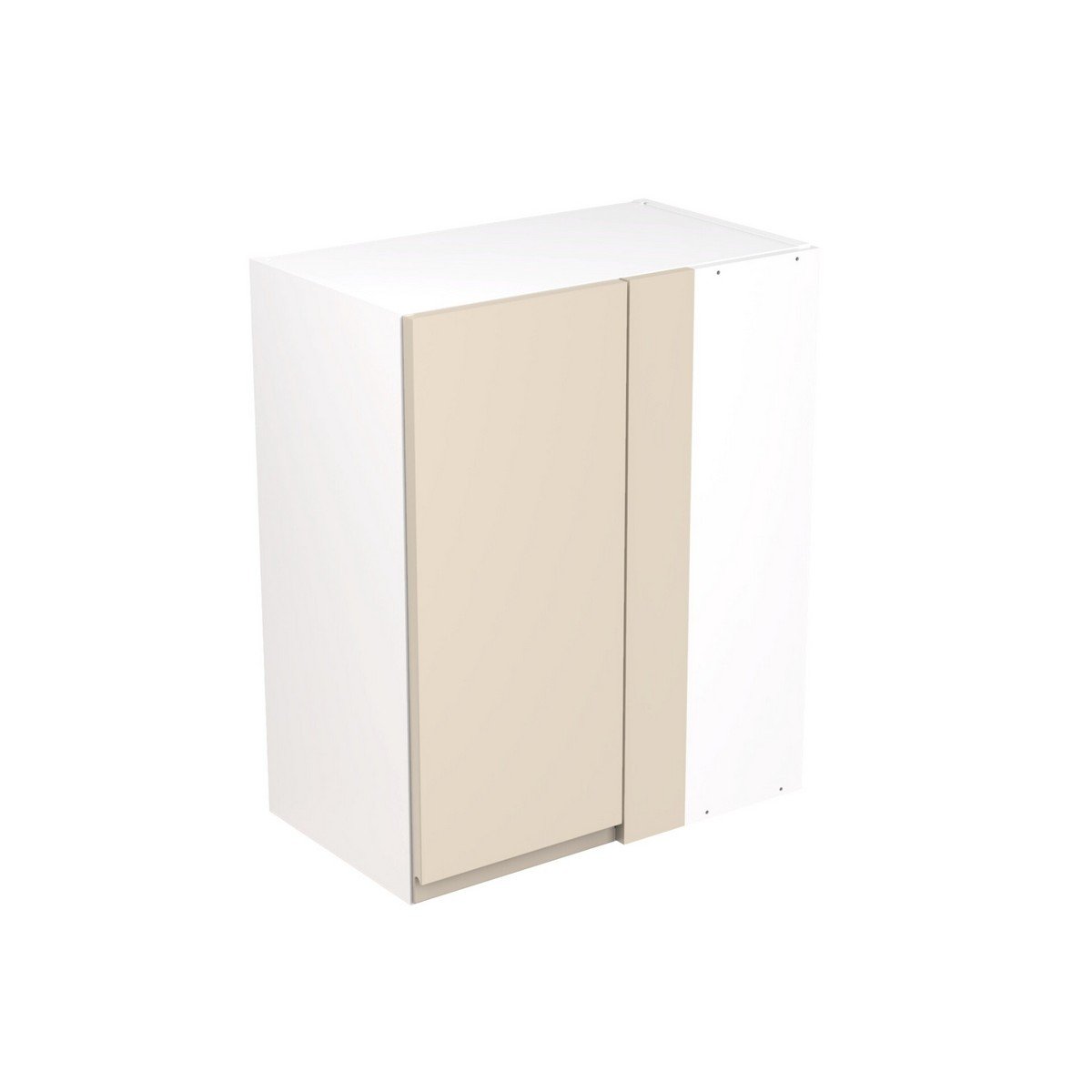 KitchenKit Flatpack J-Pull Blind Corner Wall Cabinet 600mm - Super Gloss Cashmere Price Comparisons | Compare The Build