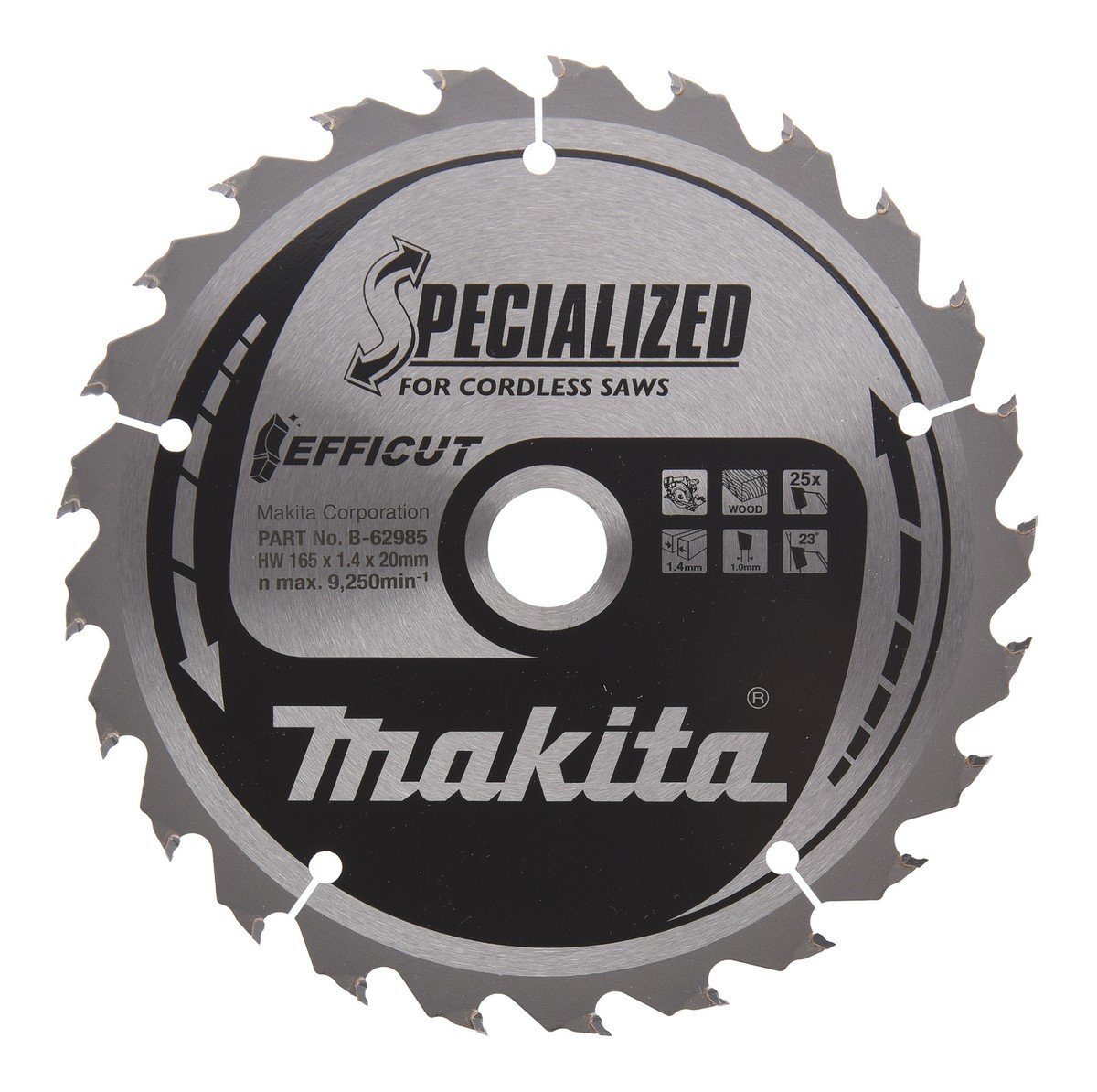 Makita Efficut TCT Circular Saw Blade 25T 165 x 20 x 1.4mm Price Comparisons | Compare The Build