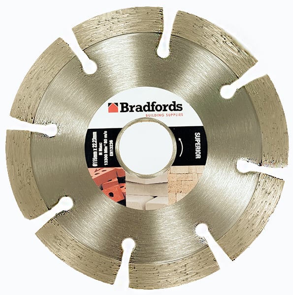 Bradfords Superior Segmented Diamond Blade 115mm x 22.23mm Price Comparisons | Compare The Build