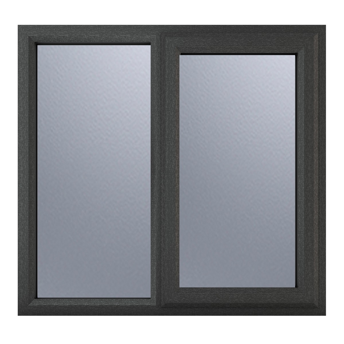 Crystal Triple Glazed Window (Right Hand) 905 x 965mm Obscure - Grey/White Price Comparisons | Compare The Build