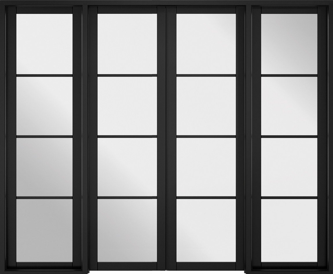 LPD Soho W8 Glazed Internal Room Divider Set 2031 x 2478mm Black Primed Price Comparisons | Compare The Build