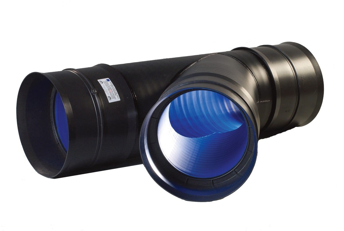 Ridgidrain Twinwall - 150mm x 150mm Junction 45Deg Price Comparisons | Compare The Build