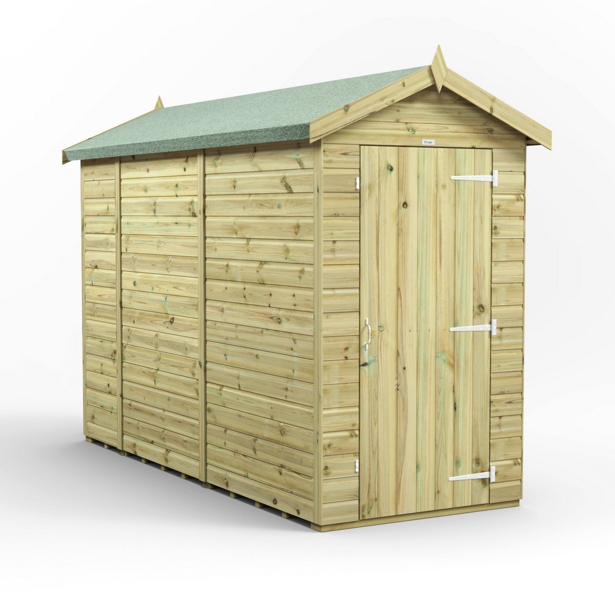 Powersheds Apex Roof Premium Windowless Single Door Garden Shed 10ft x 4ft Price Comparisons | Compare The Build