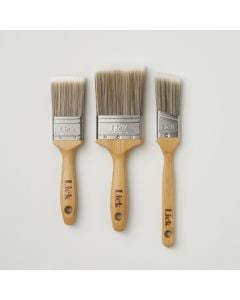 Lick Flat & Angled Paint Brushes (Set of 3)