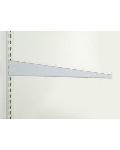 White Twin Slot Shelving Bracket 370mm x 75mm