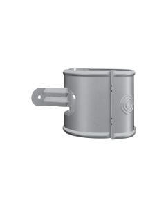 Lindab Round Downpipe Bracket 75mm - Silver Metallic
