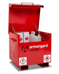 Armorgard FlamBank Hazardous Storage Box 765 x 675 x 670mm Red