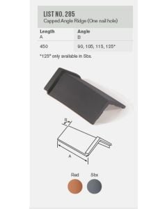 Red Bank 285 Capped Angle Ridge 450mm 125Deg - Slate Bodymix