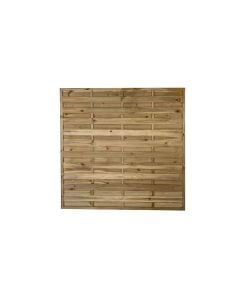 Forest Pressure Treated Decorative Flat Top Fence Panel 1.8mtr x 1.8mtr (Pack of 4)