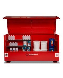 Armorgard FlamBank Hazardous Storage Chest 2370 x 985 x 1220mm Red