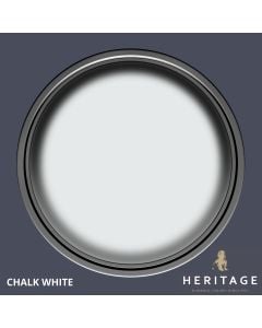 Dulux Heritage Velvet Matt Paint - 125ml Tester Pot - Chalk White
