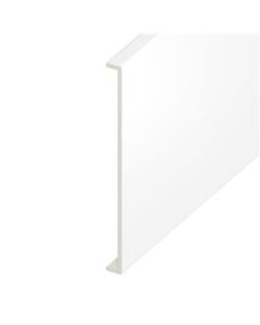 Eurocell UPVC Double Capping Board - 450mm x 9mm x 5mtr - 64 Standard White