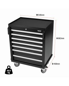 BUNKER® Modular Mobile Cabinet - 7 Drawer, 646mm